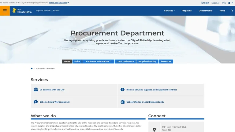 Philadelphia Procurement Division - Philadelphia, PA