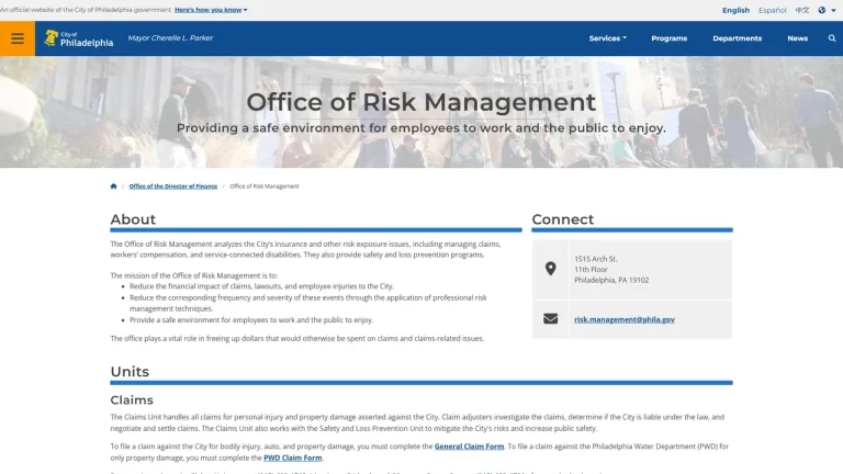 Philadelphia Risk Management - Philadelphia, PA