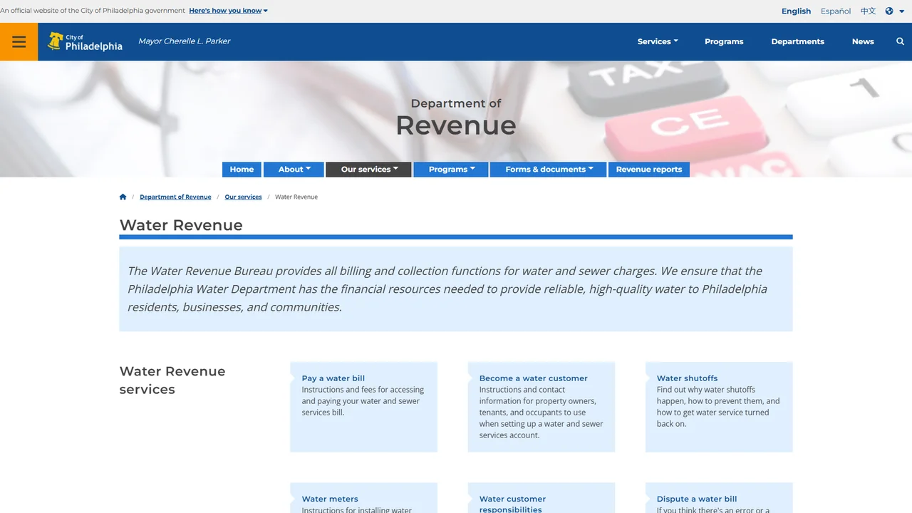 Philadelphia Water Revenue Bureau