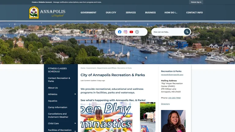 Pip Moyer Recreation Center - Annapolis, MD