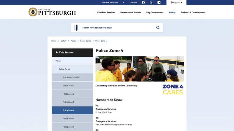 Pittsburgh Police Department Zone 4 Station - Pittsburgh, PA