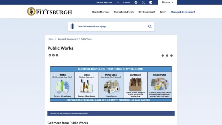 Pittsburgh Public Works Department - Pittsburgh, PA