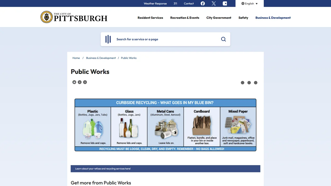 Pittsburgh Public Works Department - Pittsburgh, PA
