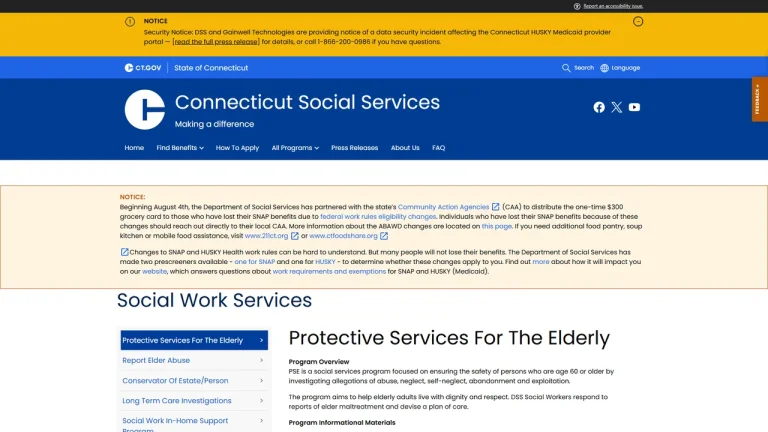 Protective Services for the Elderly - Hartford, CT