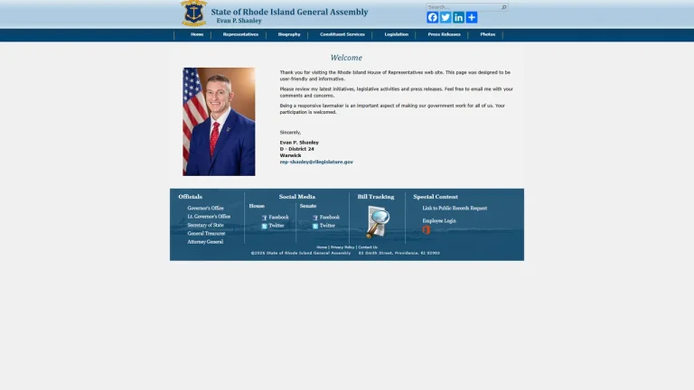 Representative Evan Shanley - Warwick, RI