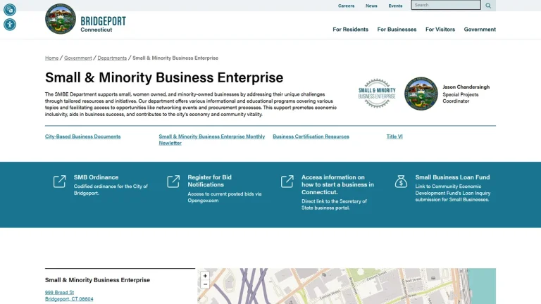 Small & Minority Business Enterprise - Bridgeport, CT