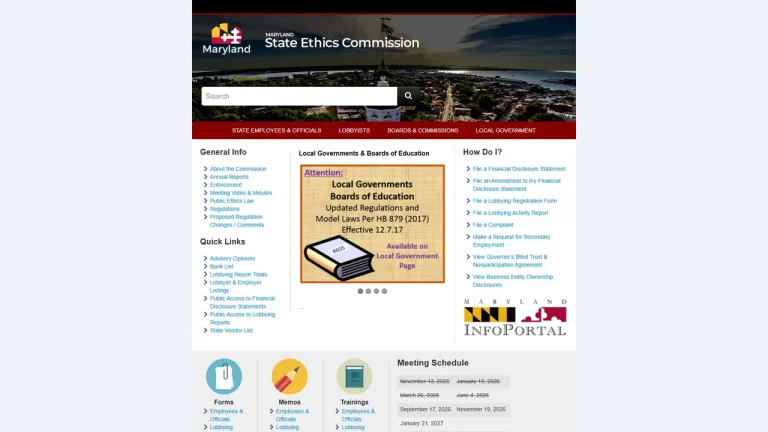 State Ethics Commission - Annapolis, MD