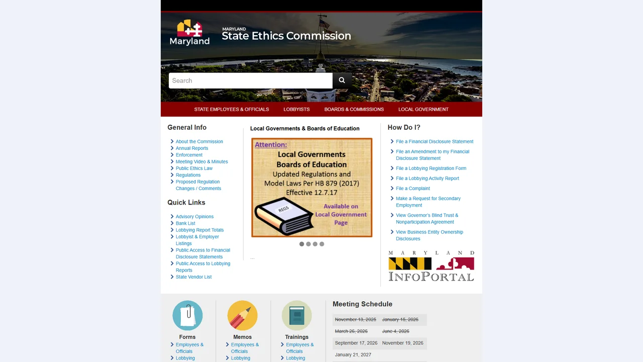 State Ethics Commission - Annapolis, MD