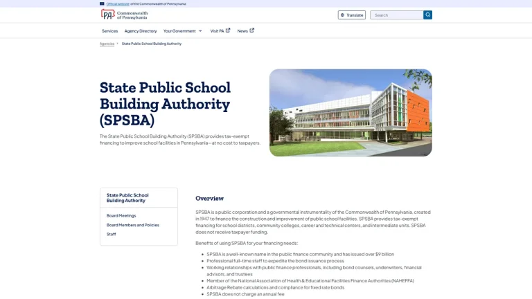 State Public School Building Authority - Harrisburg, PA