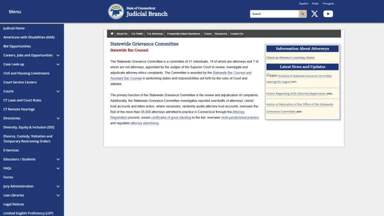 Statewide Grievance Committee - Hartford, CT