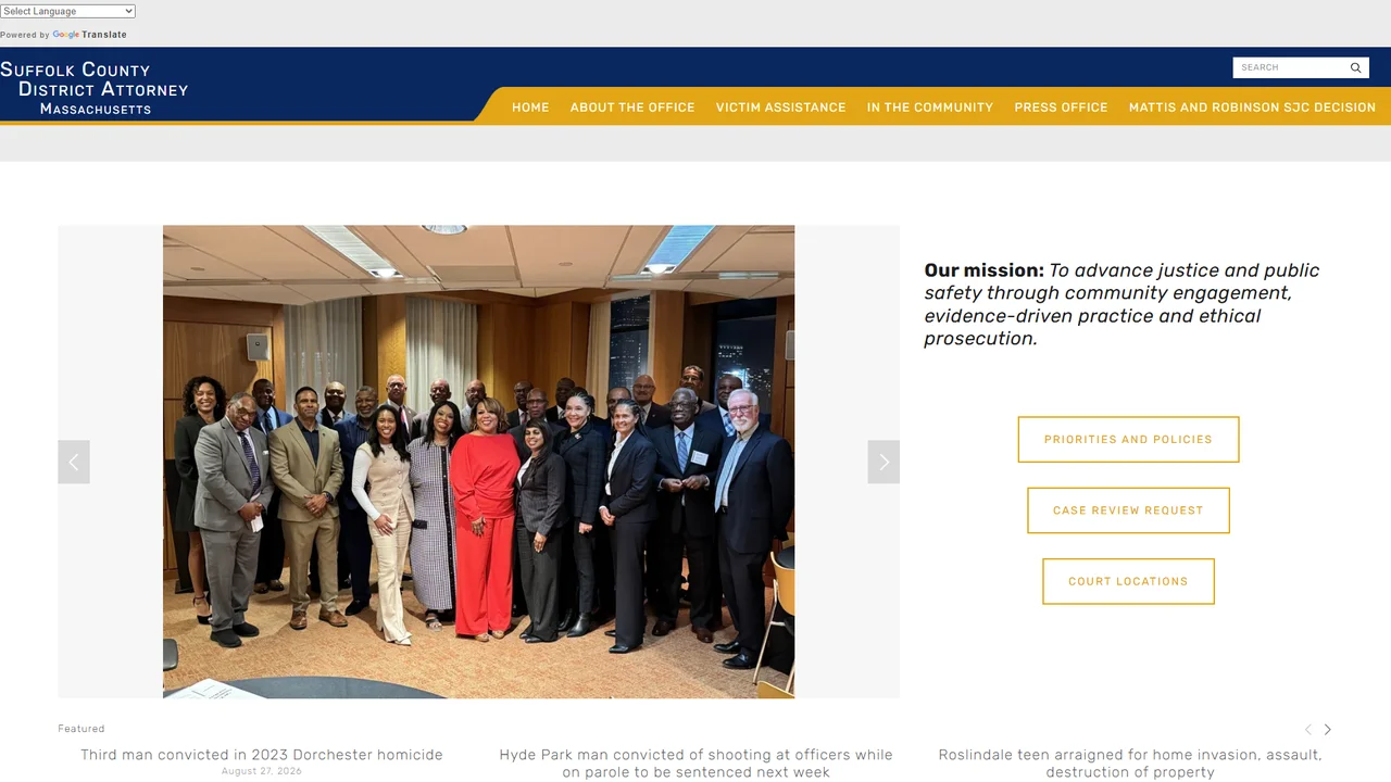 Suffolk County District Attorney - Boston, MA