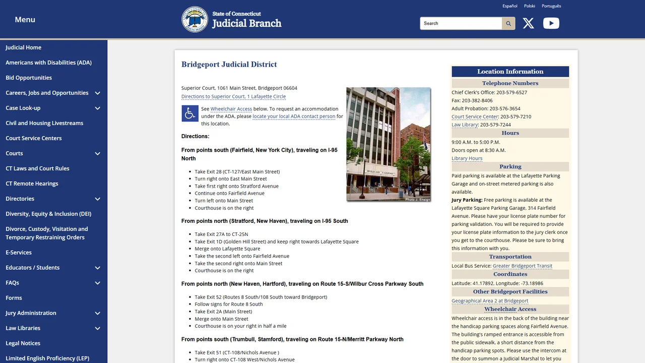 Superior Court of Bridgeport - Bridgeport, CT