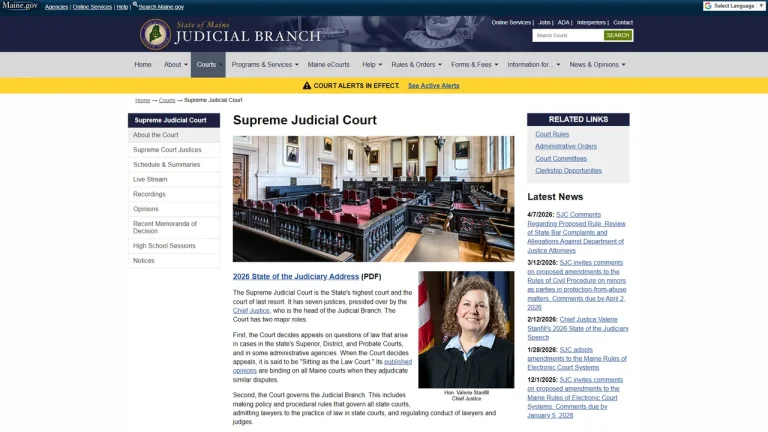 Supreme Judicial Court Justice - Portland, ME