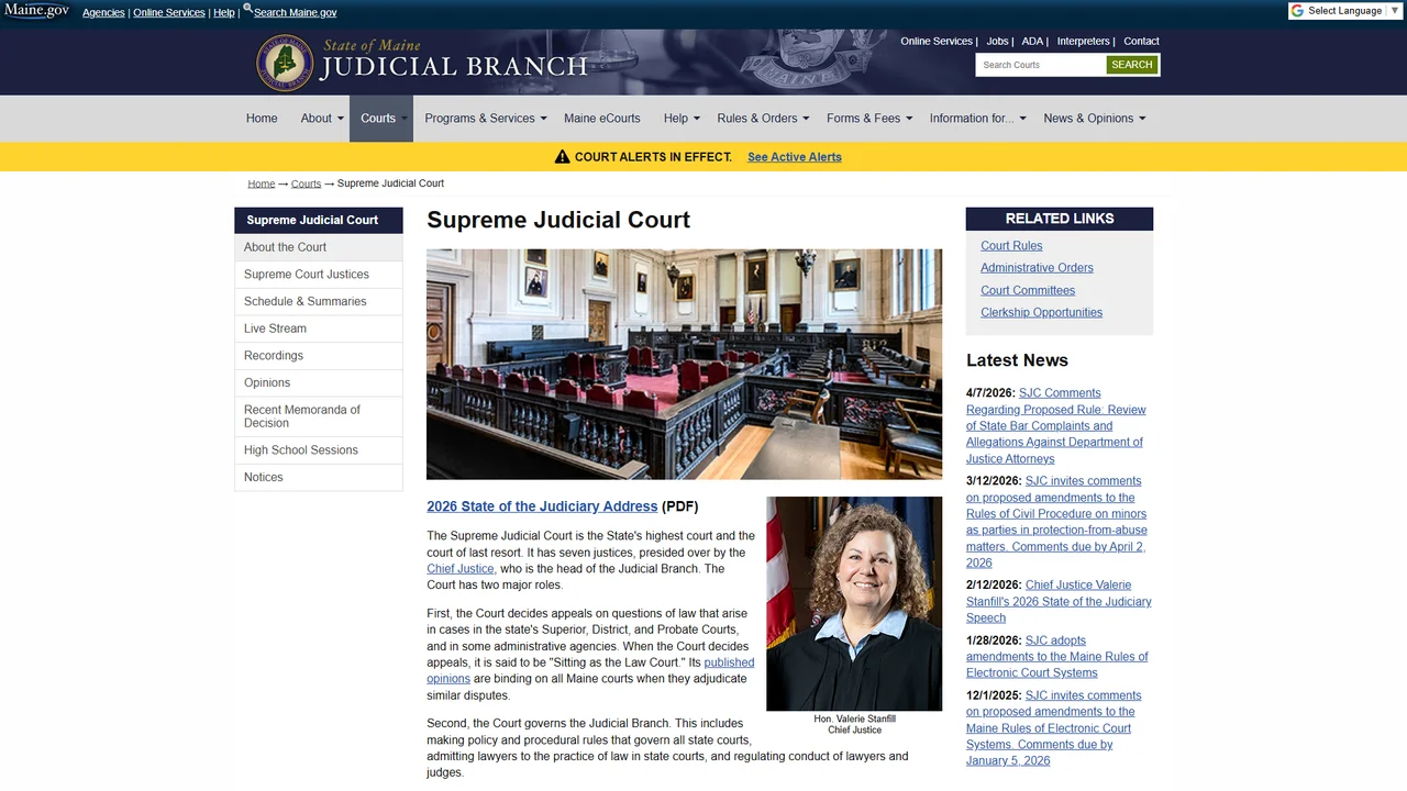 Supreme Judicial Court Justice - Portland, ME
