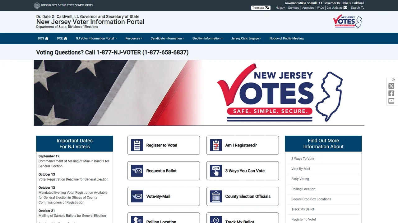 The New Jersey Division of Elections