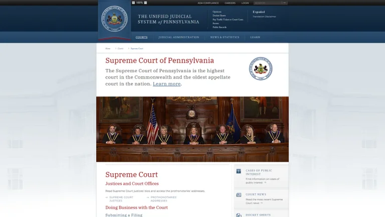 The Supreme Court of Pennsylvania - Harrisburg, PA