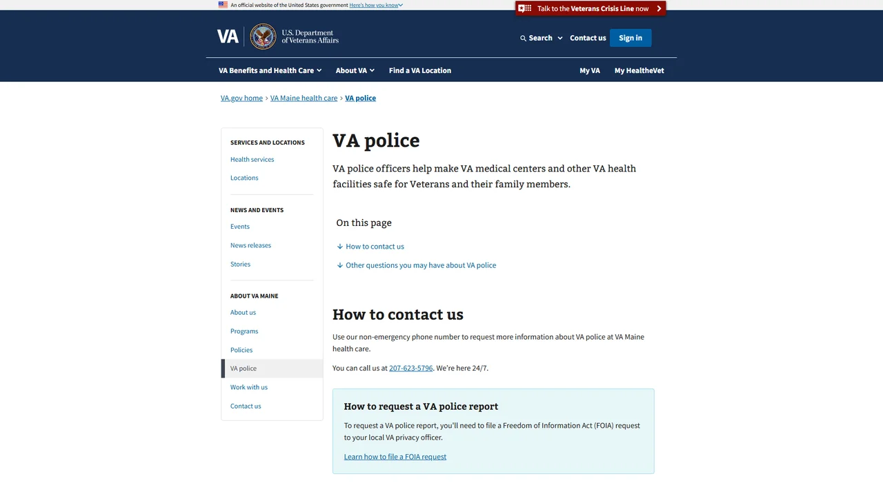Togus VA Police Department - Augusta, ME