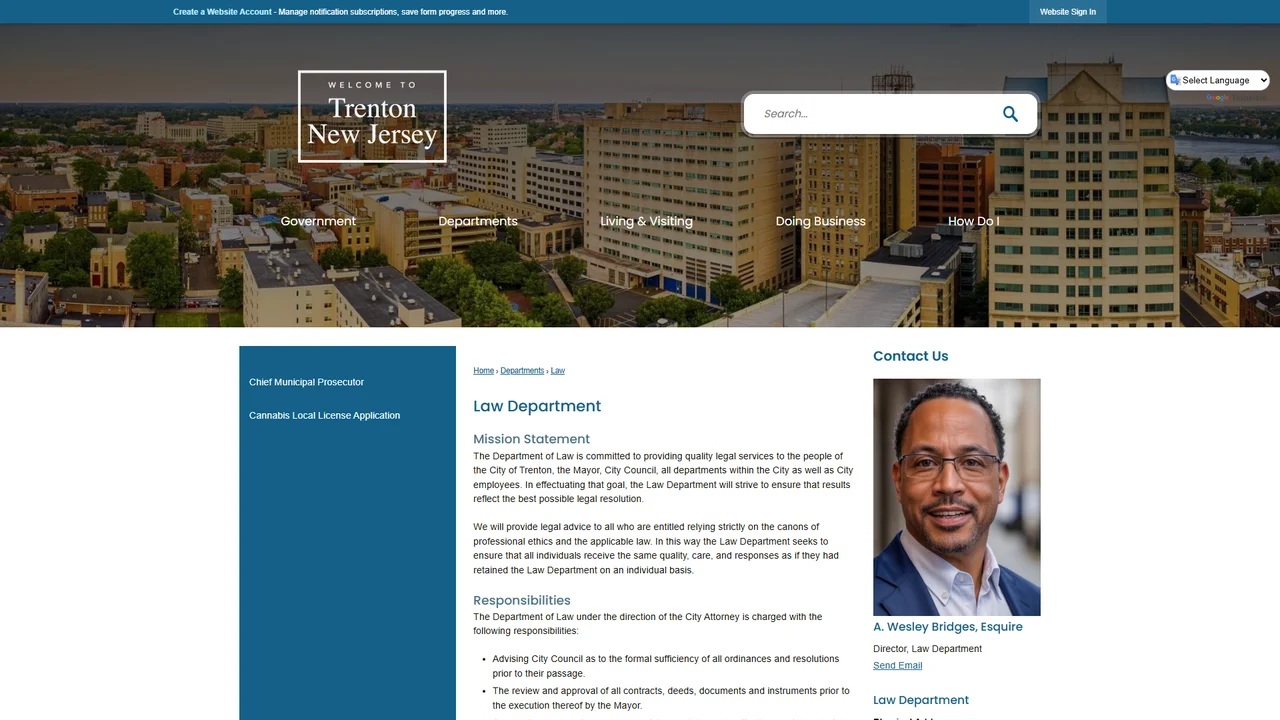 Trenton Department of Law