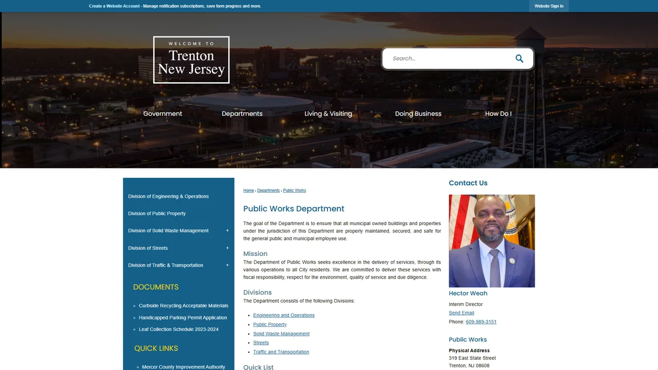 Trenton Public Works Department