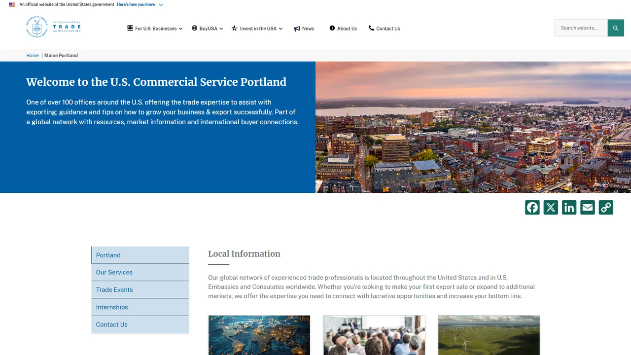 U.S. Department of Commerce - Export Assistance Center - Portland, ME