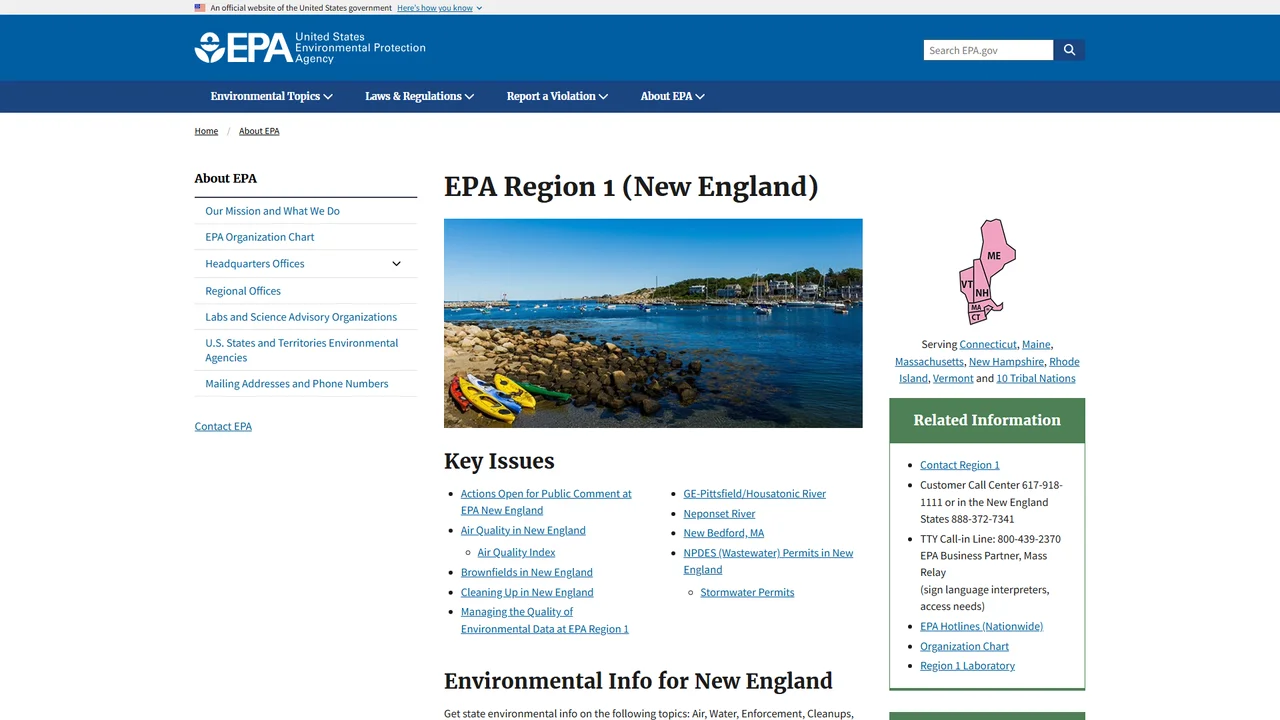 U.S. Environmental Protection Agency - Boston, MA