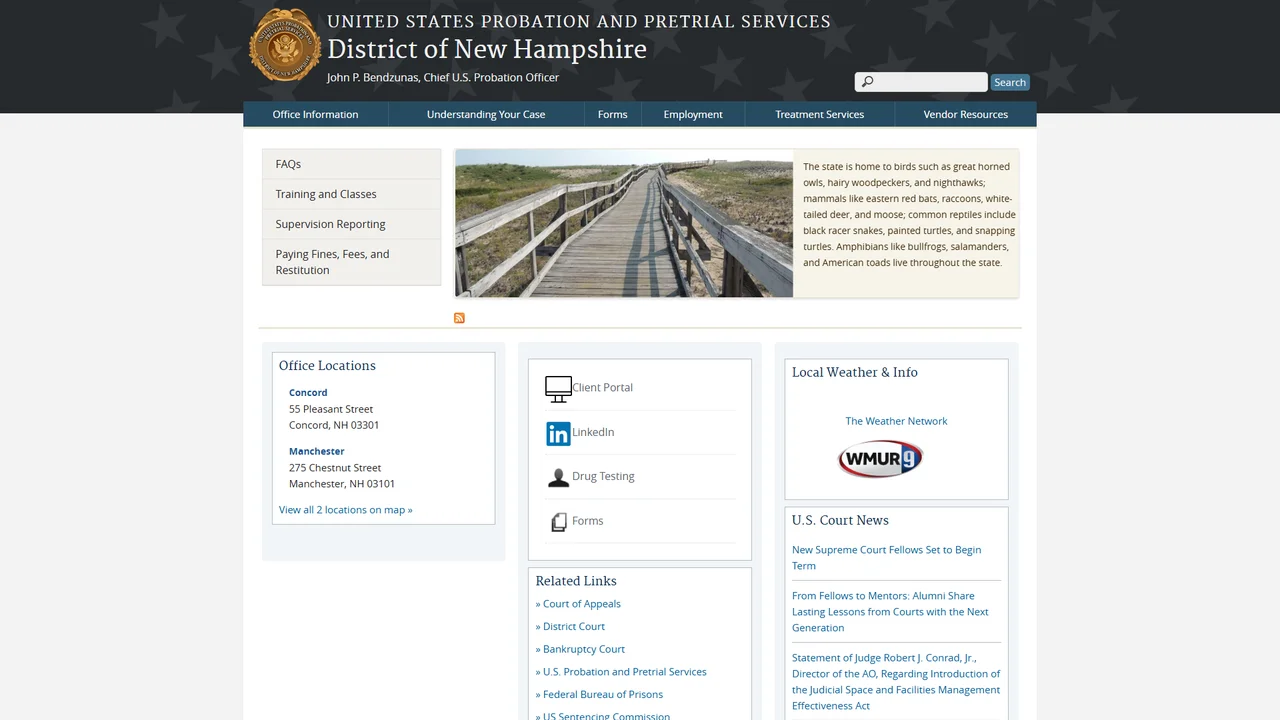U.S. Probation and Pretrial Services - Manchester, NH