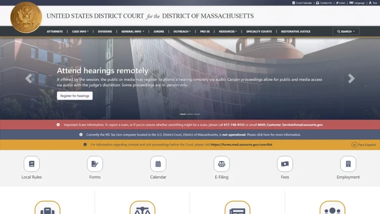 United States District Court - Worcester, MA