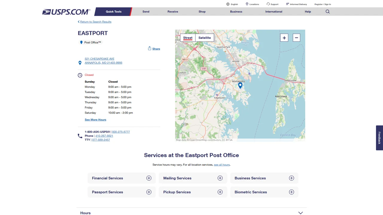 United States Postal Service - Annapolis, MD