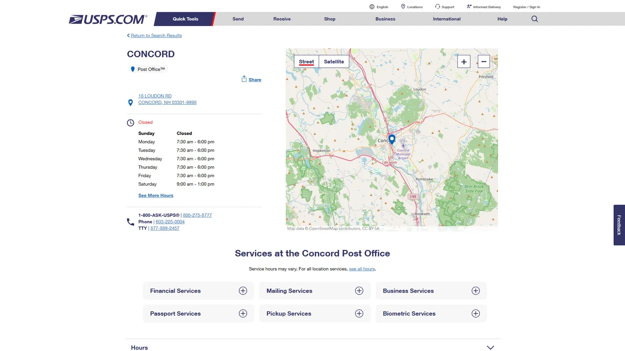 United States Postal Service - Concord, NH