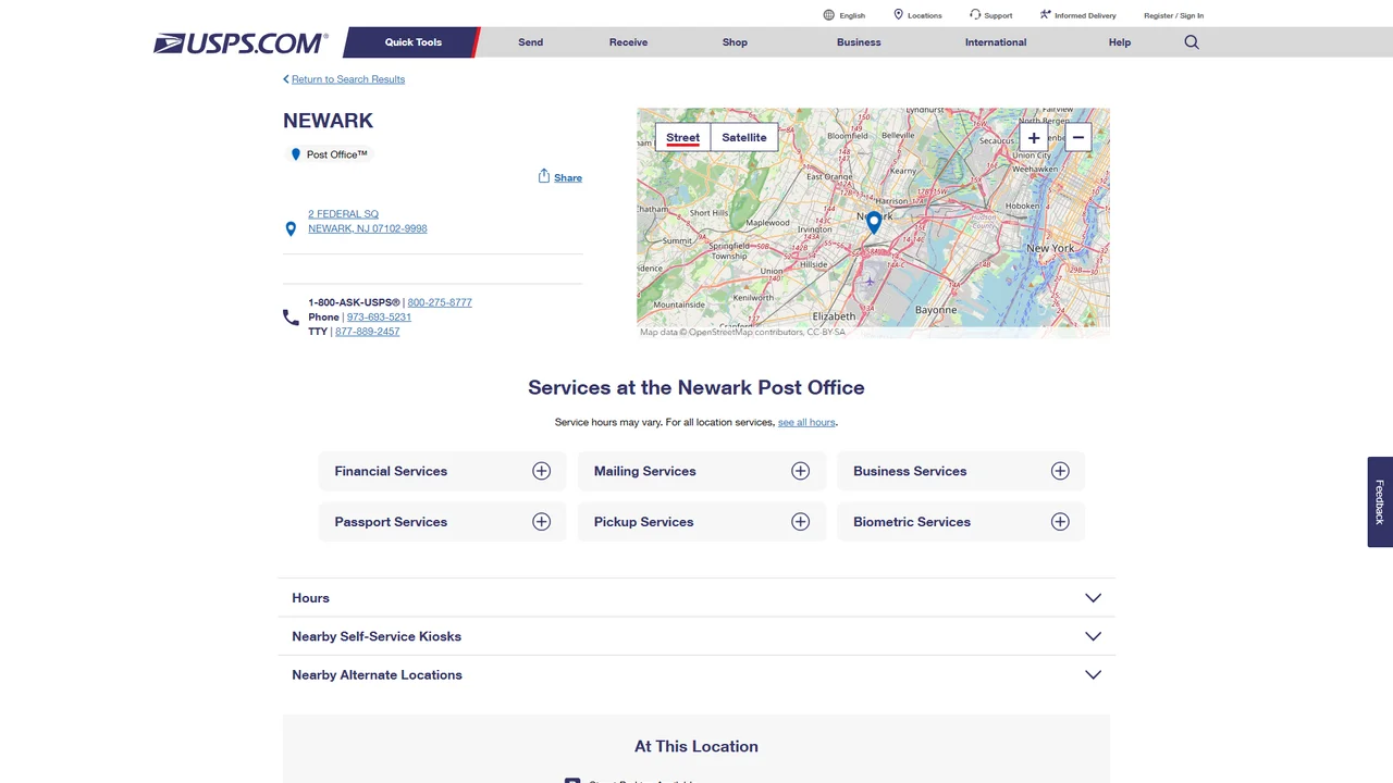 United States Postal Service - Newark, NJ