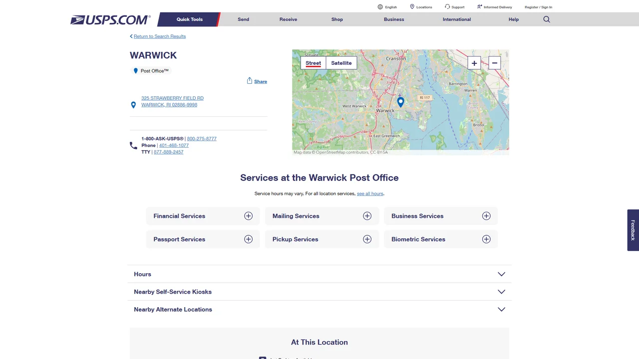 United States Postal Service - Warwick, RI