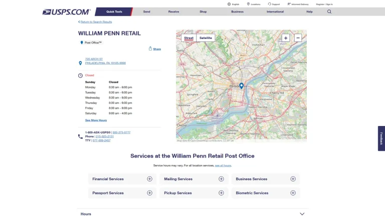 United States Postal Service - William Penn Retail - Philadelphia, PA
