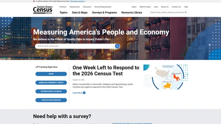 US Census Bureau - Philadelphia, PA