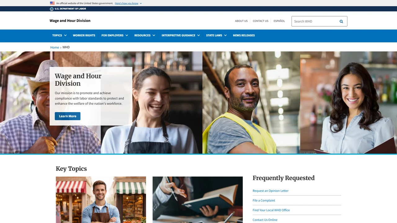 US Department of Labor Wage and Hour Division - New York, NY