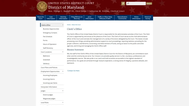 US District Court Clerk - Boston, MA
