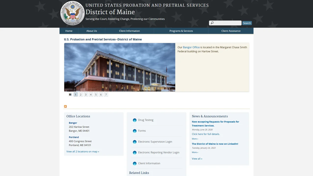 US Probation and Pretrial Services - Portland, ME