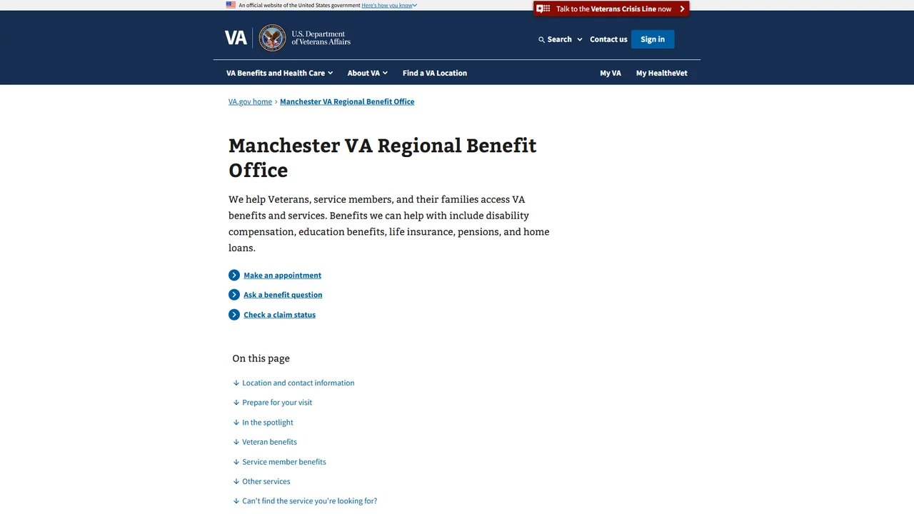 VA Manchester Regional Office - Manchester, NH