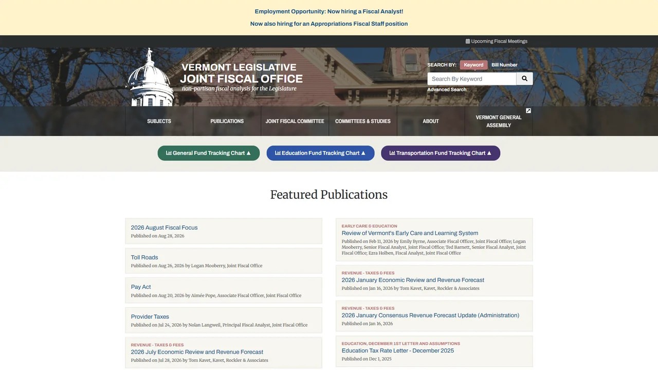 Vermont Commission on the Administration of Justice - Montpelier, VT