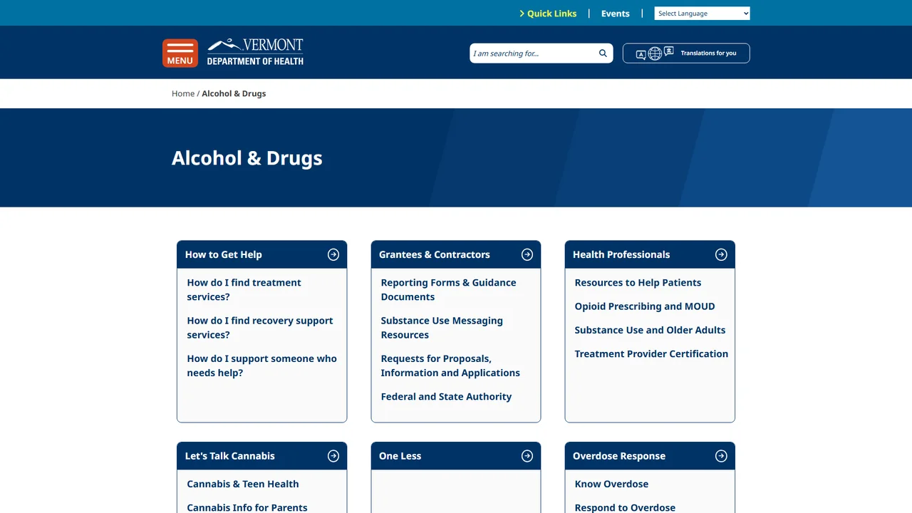 Vermont Division of Substance Use Programs - Burlington, VT