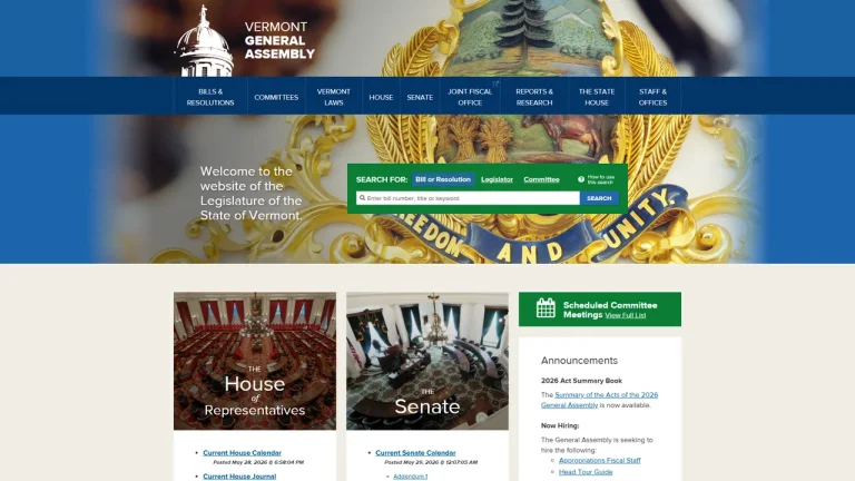 Vermont Senate - Montpelier, VT