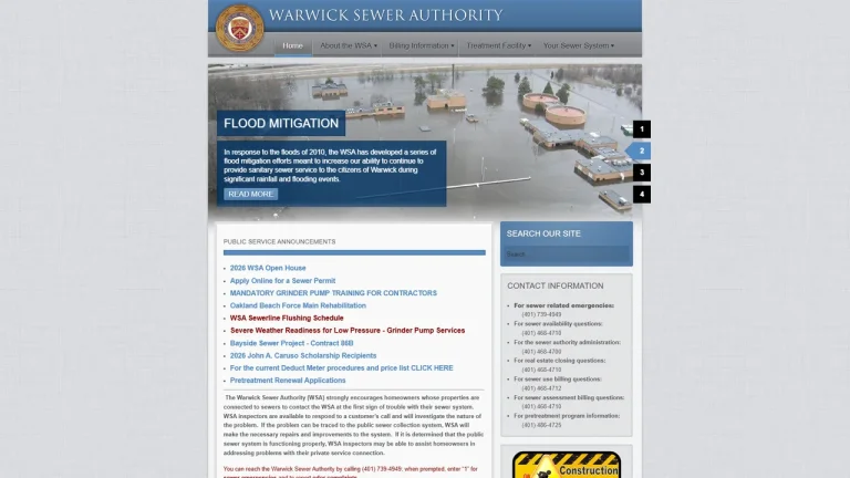 Warwick City Sewer Authority Main - Warwick, RI