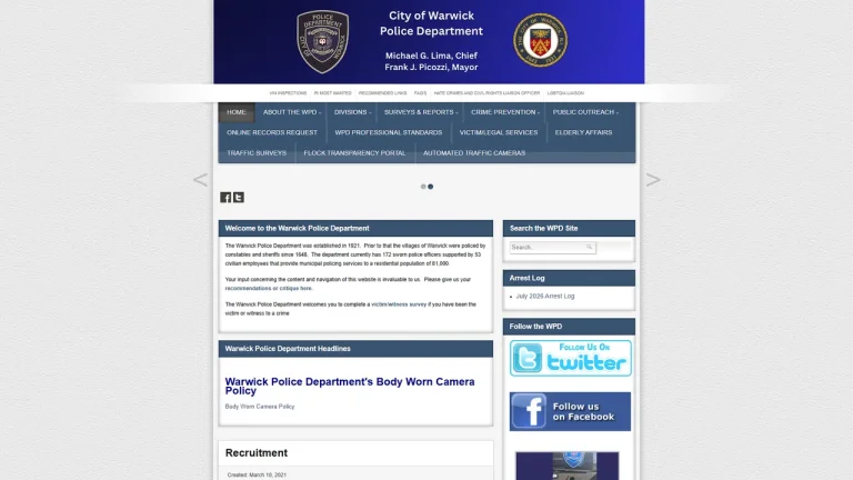 Warwick Police Department