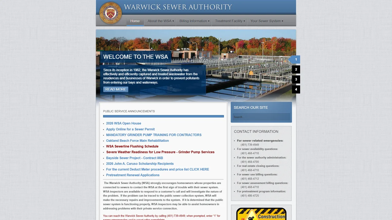 Warwick Sewer Authority - Warwick, RI