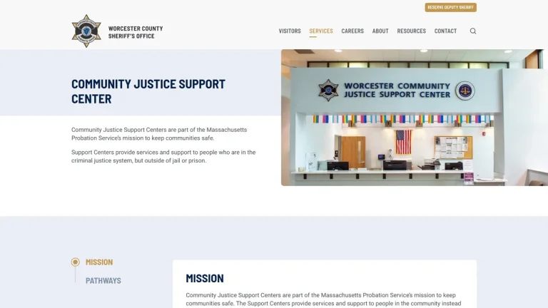 Worcester County Sheriff's Office Community Justice Support Center - Worcester, MA