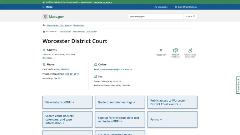 Worcester District Court and Superior Court - Worcester, MA