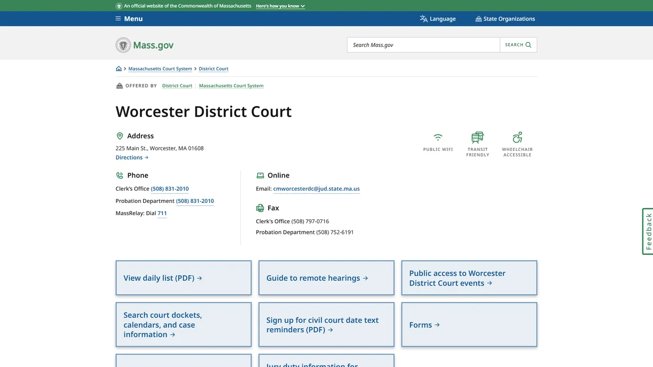 Worcester District Court and Superior Court - Worcester, MA