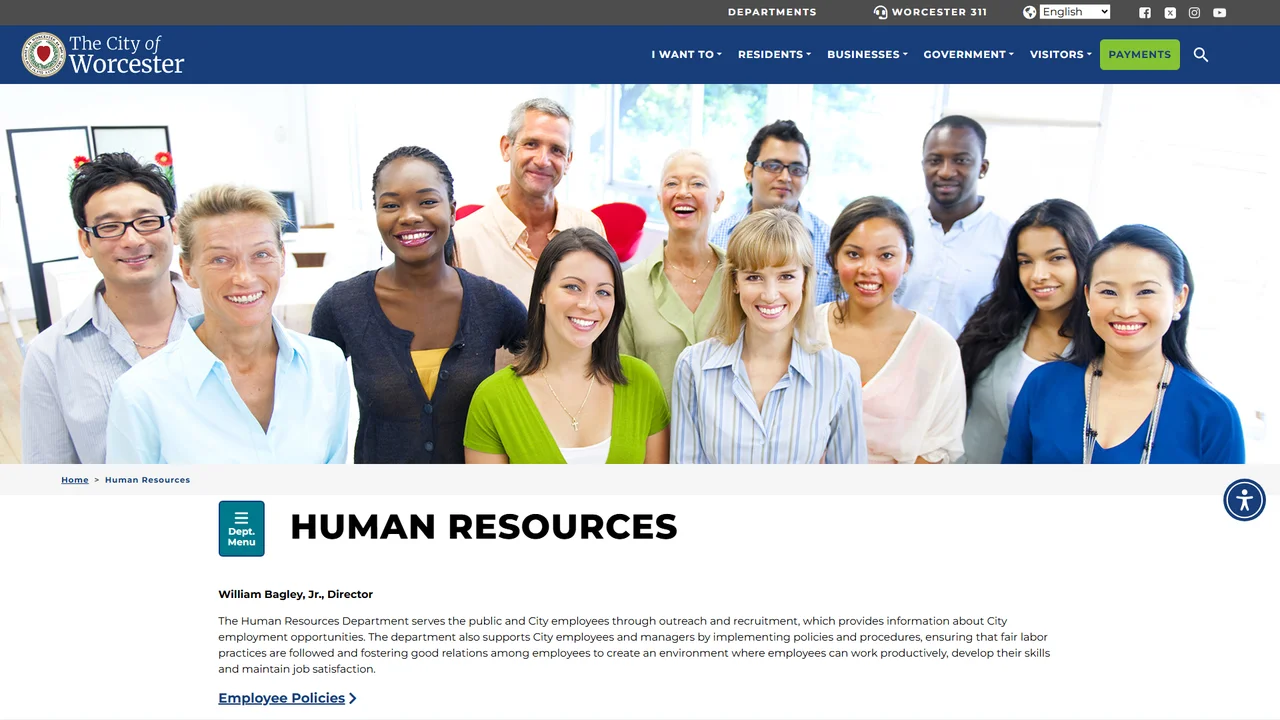 Worcester Human Resources Department - Worcester, MA