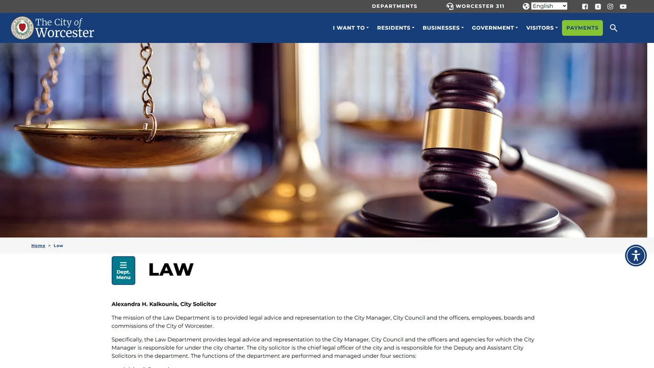 Worcester Law Department - Worcester, MA