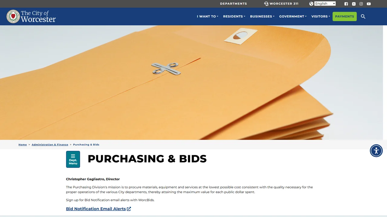 Worcester Purchasing Department - Worcester, MA