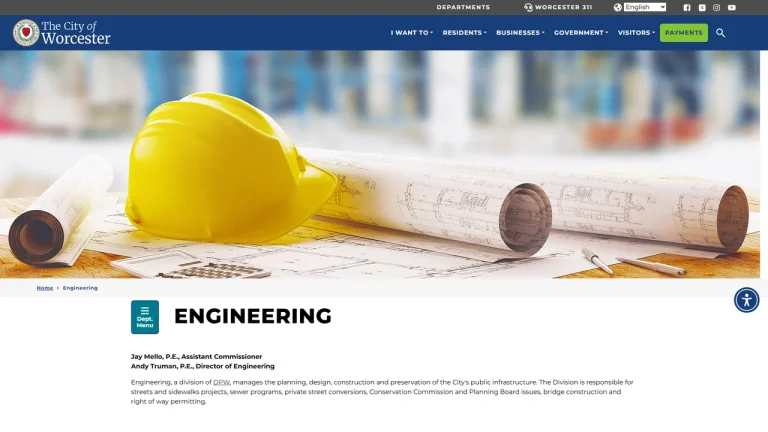 Worcester Sewers (Engineering Division) - Worcester, MA
